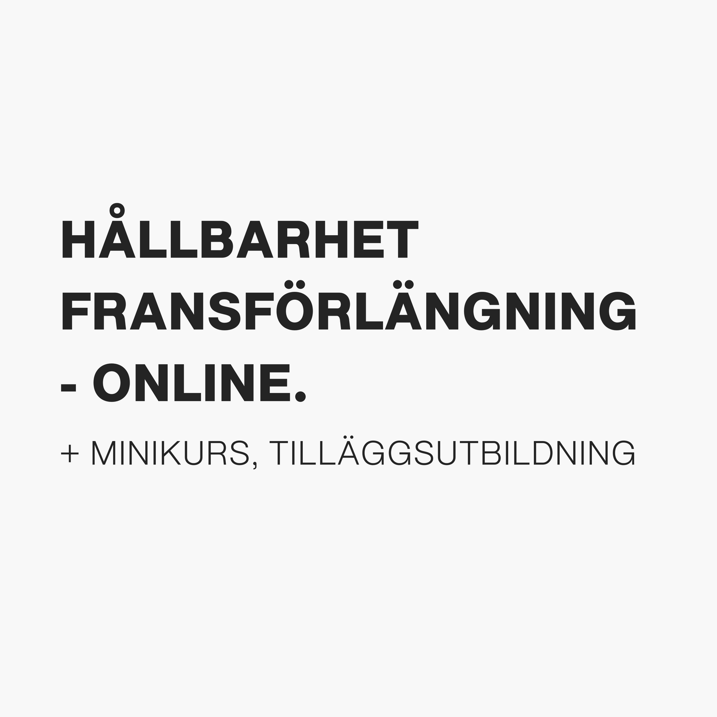 Hållbarhet fransförlängning - online.